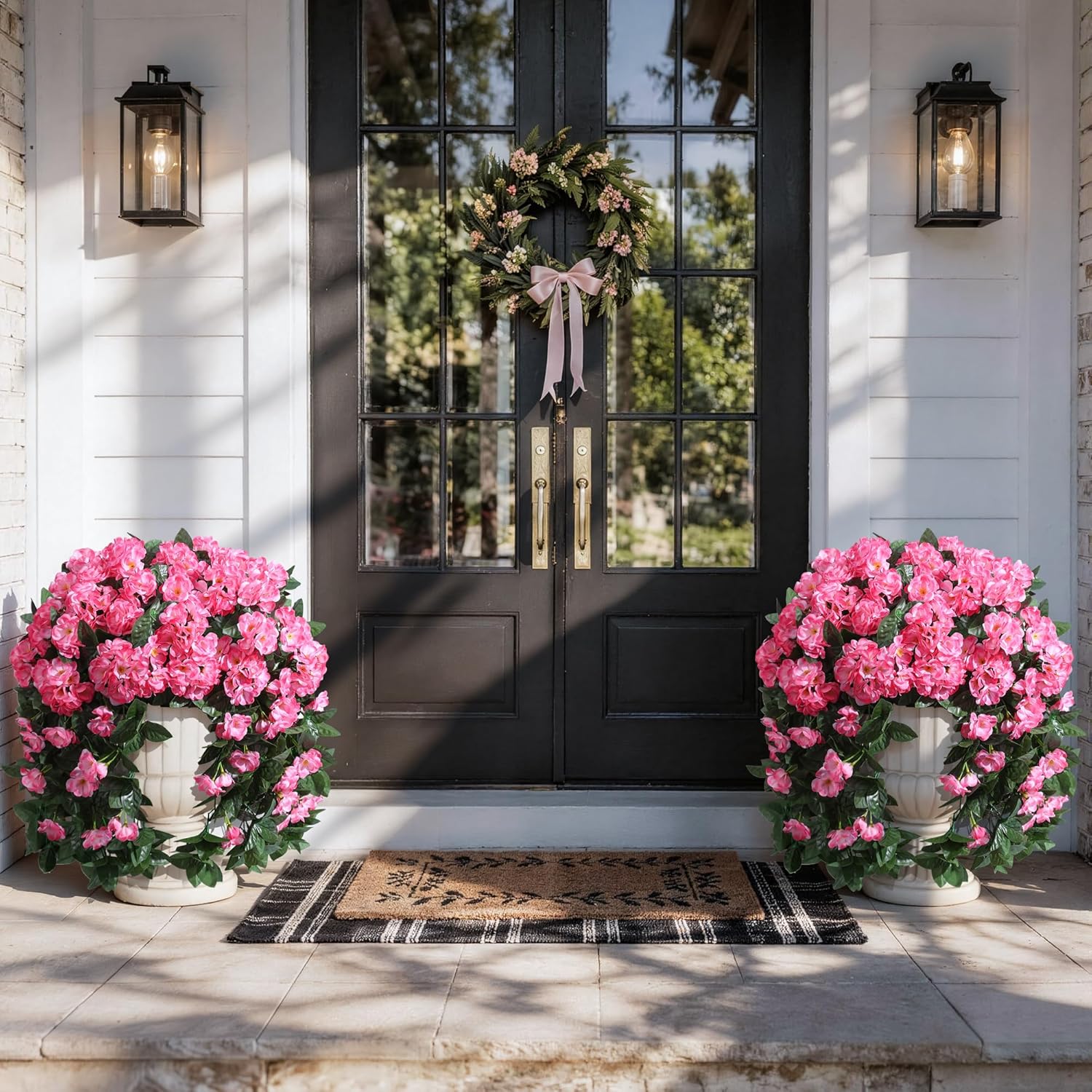 🔥Early Summer Special Sale 70% OFF🔥Enjoy Vibrant blooms Every Season Without Watering,Pruning,UV Resistant Artificial Silk Hanging Geraniums