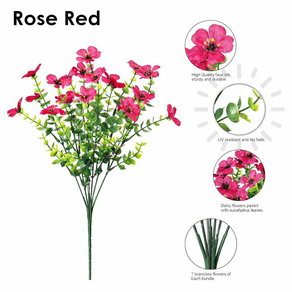 🔥Realistic UV-Resistant Outdoor Flowers – Zero Maintenance