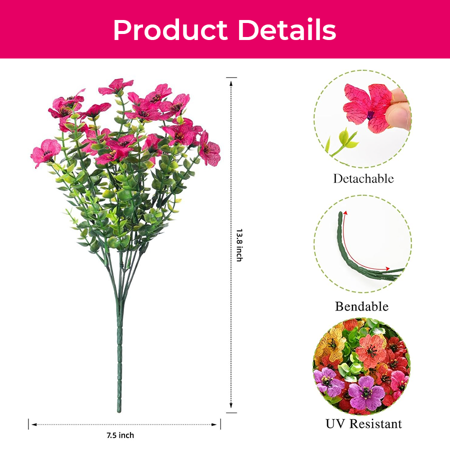 🔥Realistic UV-Resistant Outdoor Flowers – Zero Maintenance