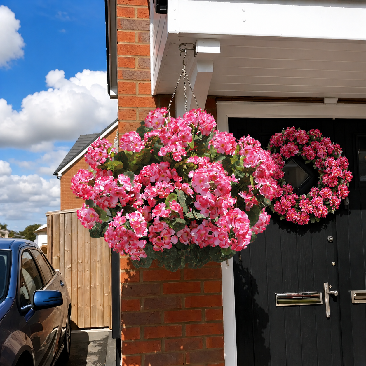 🎁Last Day 60% OFF🌸 Lush, UV-resistant artificial geraniums – Realistic looking, maintenance-free! 🌞🏡💐