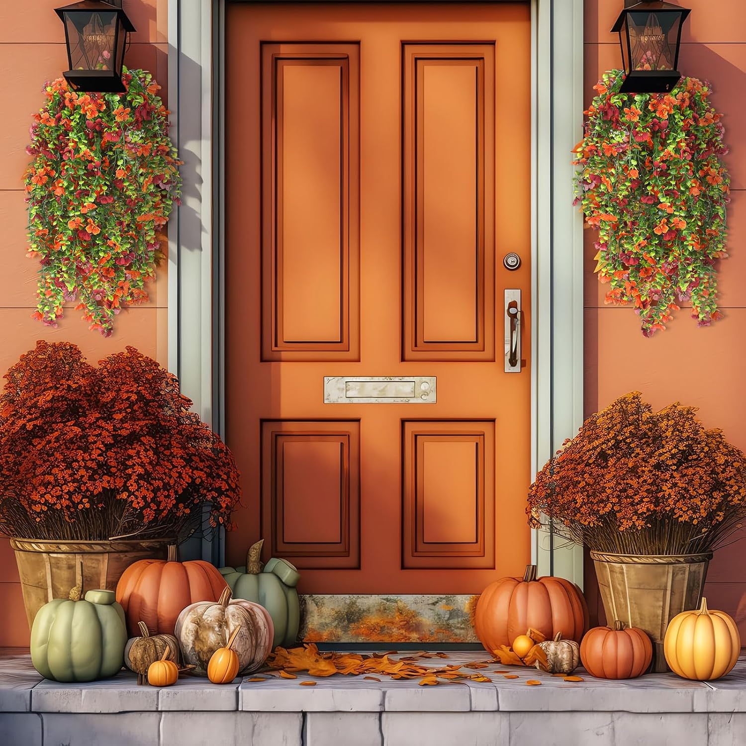 🔥Hot Sale Buy 1 Get 1 Free🌼Lifelike UV-Resistant Autumn Flowers – Waterproof, Windproof & Perfect for Fall Decor 🍂