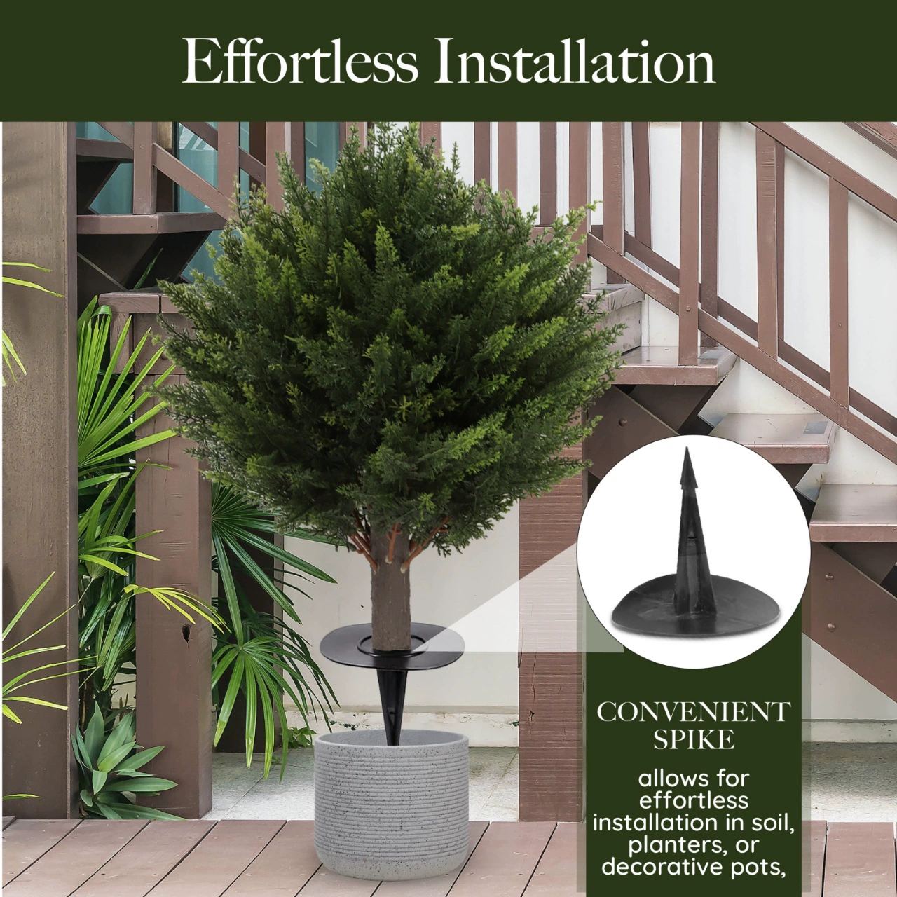 🔥Last Day 50% OFF🔥UV Resistant Artificial Cedar Topiary Ball Tree🌲