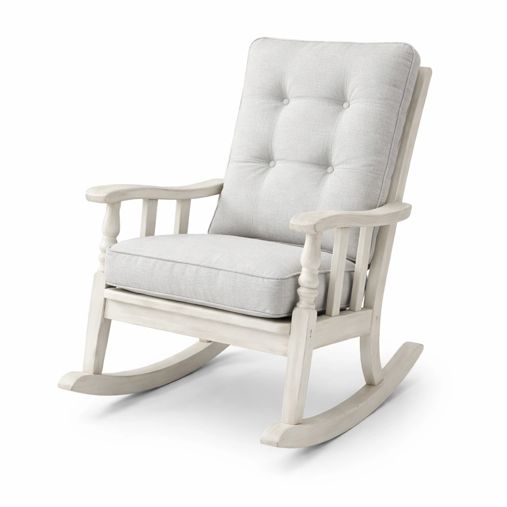 Schaukelstuhl holz grau-nestverona