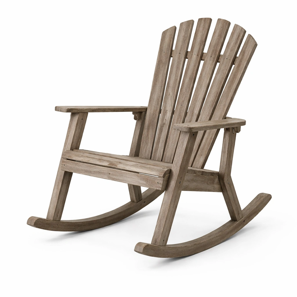 Schaukelstuhl akazienholz braun variant-nestverona