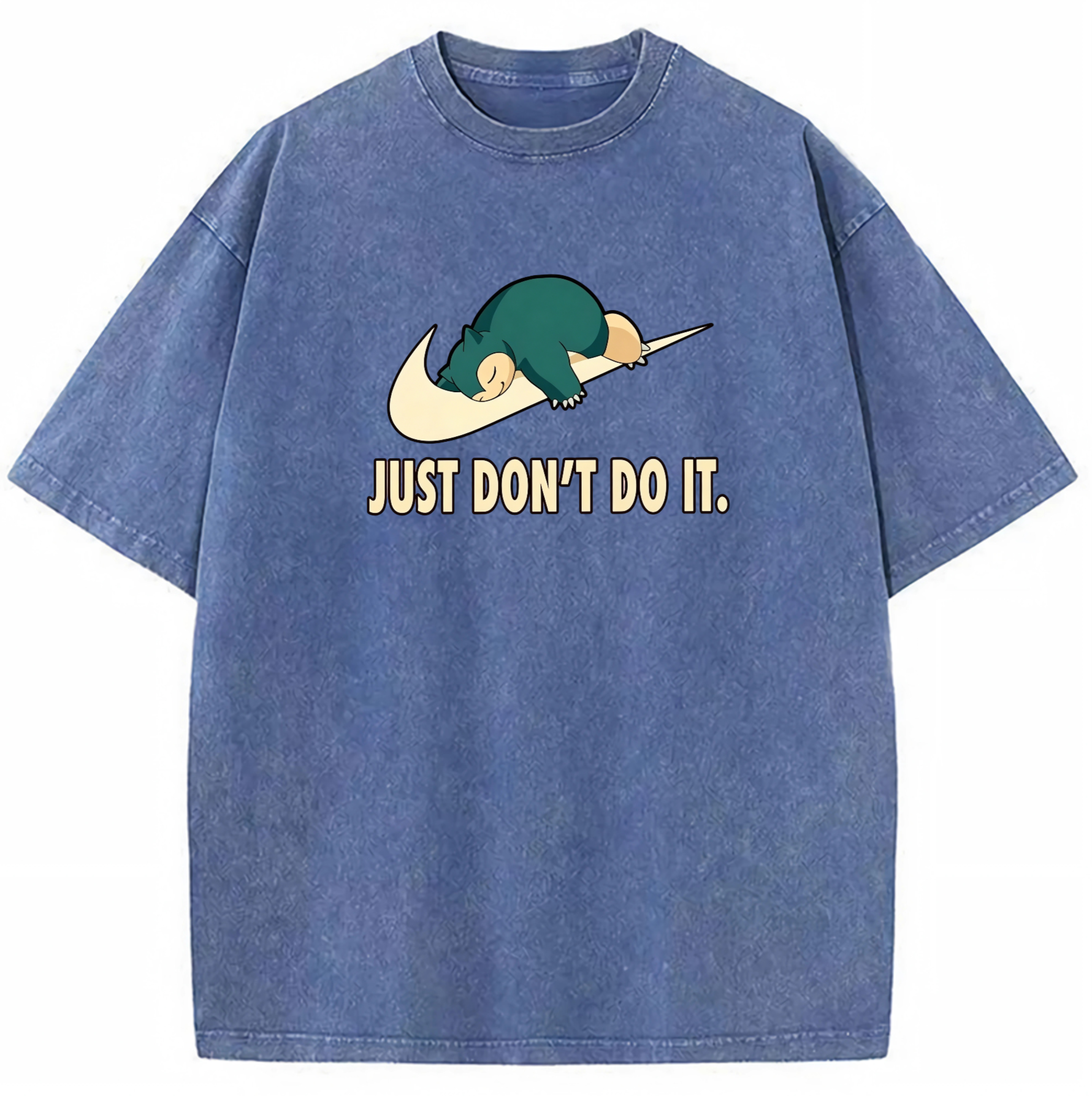 Pokemon Snorlax Vintage Washed T-Shirt, Just Don’t Do It Meme Tee