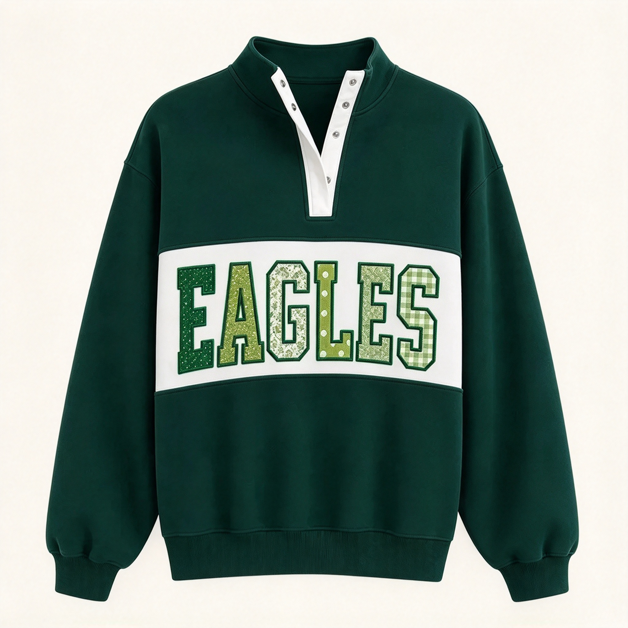 Georgia Bulldogs College Team Name Snap Pullover Sweatshirt