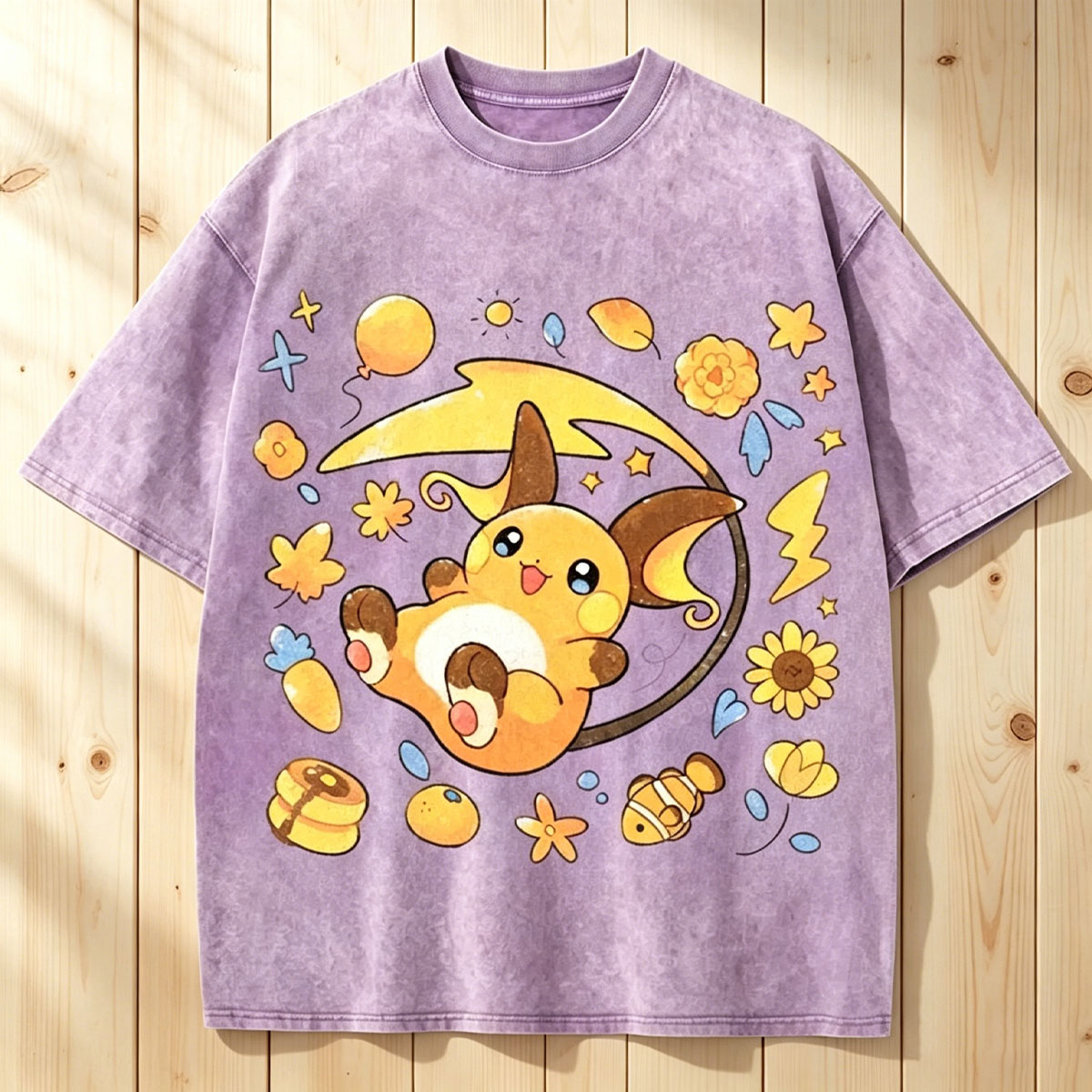 Pokémon Raichu Unisex Vintage Washed Tee