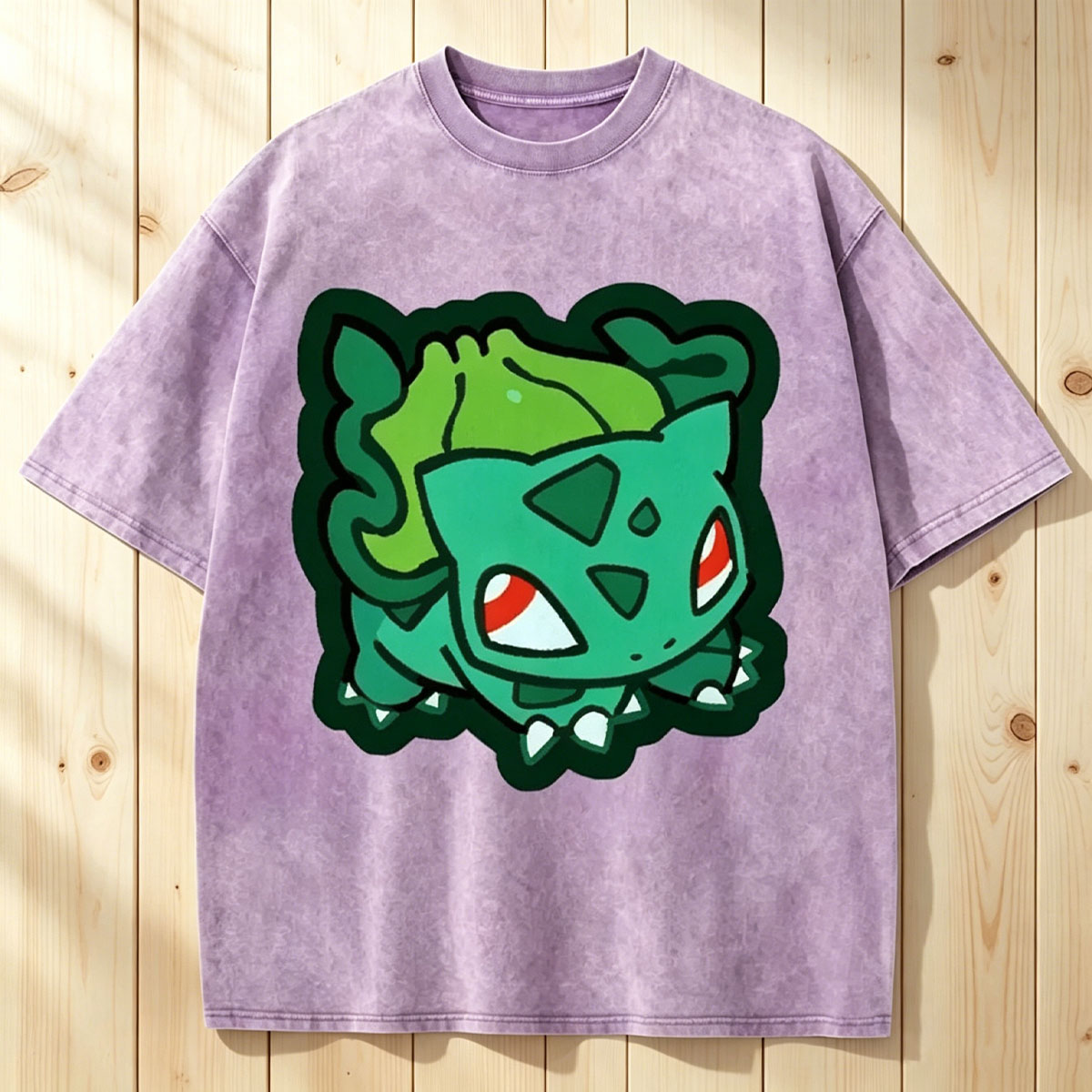 Cute Bulbasaur Unisex Vintage Washed Tee