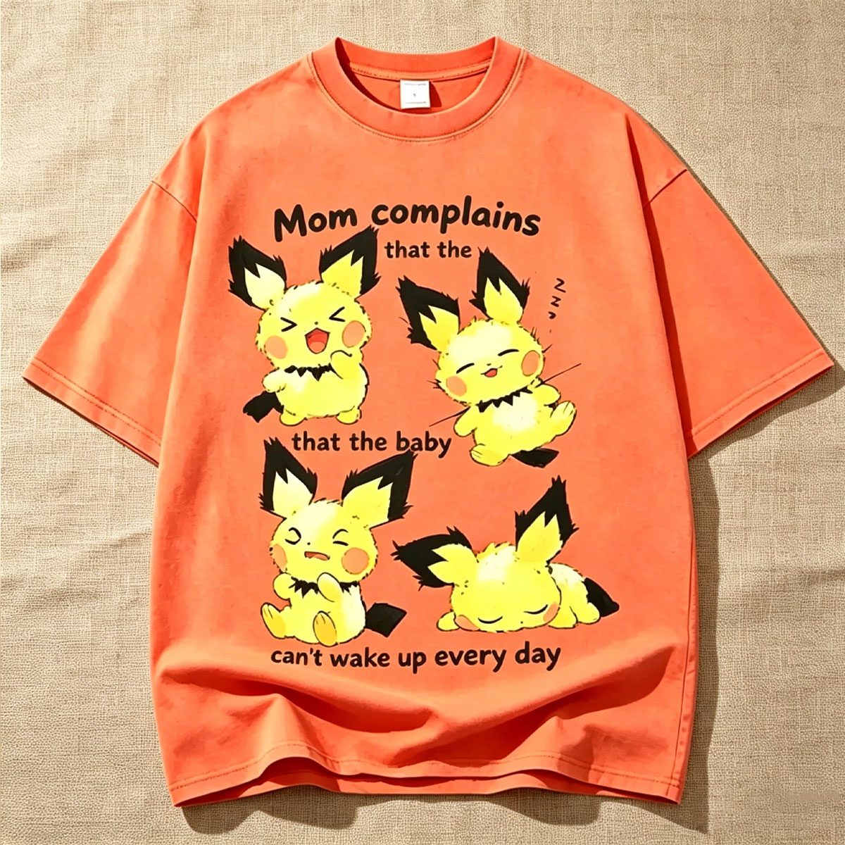 Mom Complains That The Baby Can't Wake Up Every Day Vintage Washed Tee