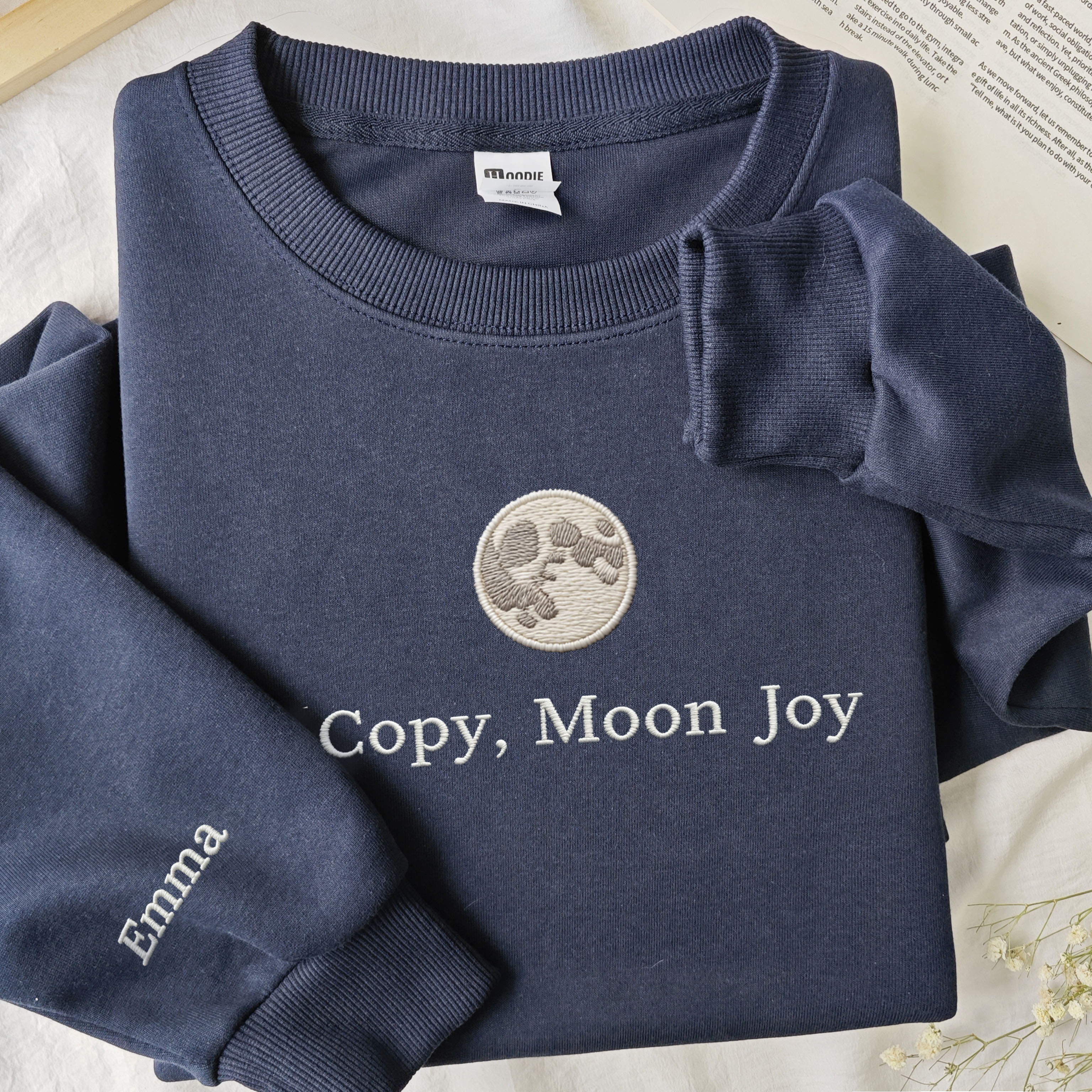 Moon pattern sweatshirt