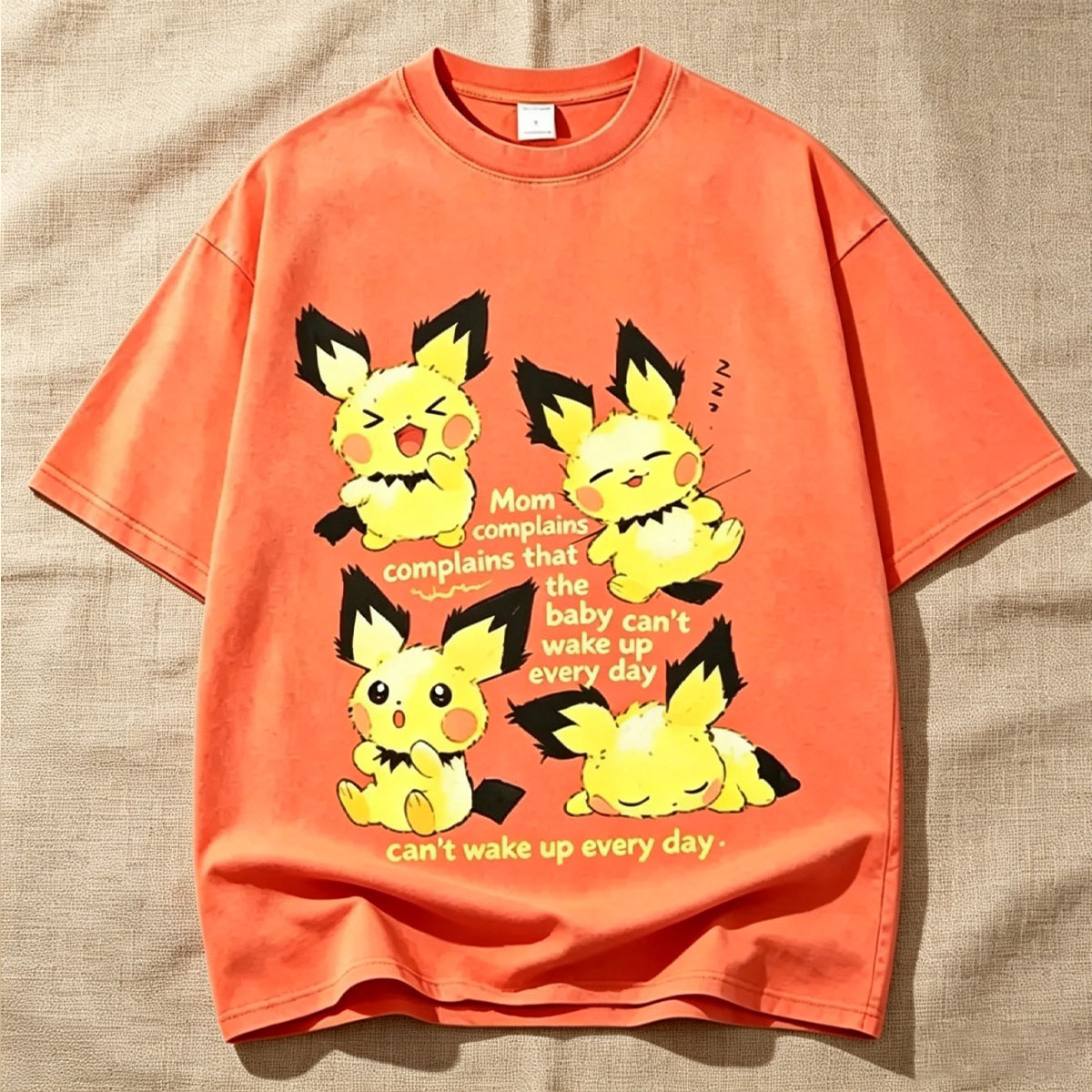 Mom Complains That The Baby Can't Wake Up Every Day Vintage Washed Tee