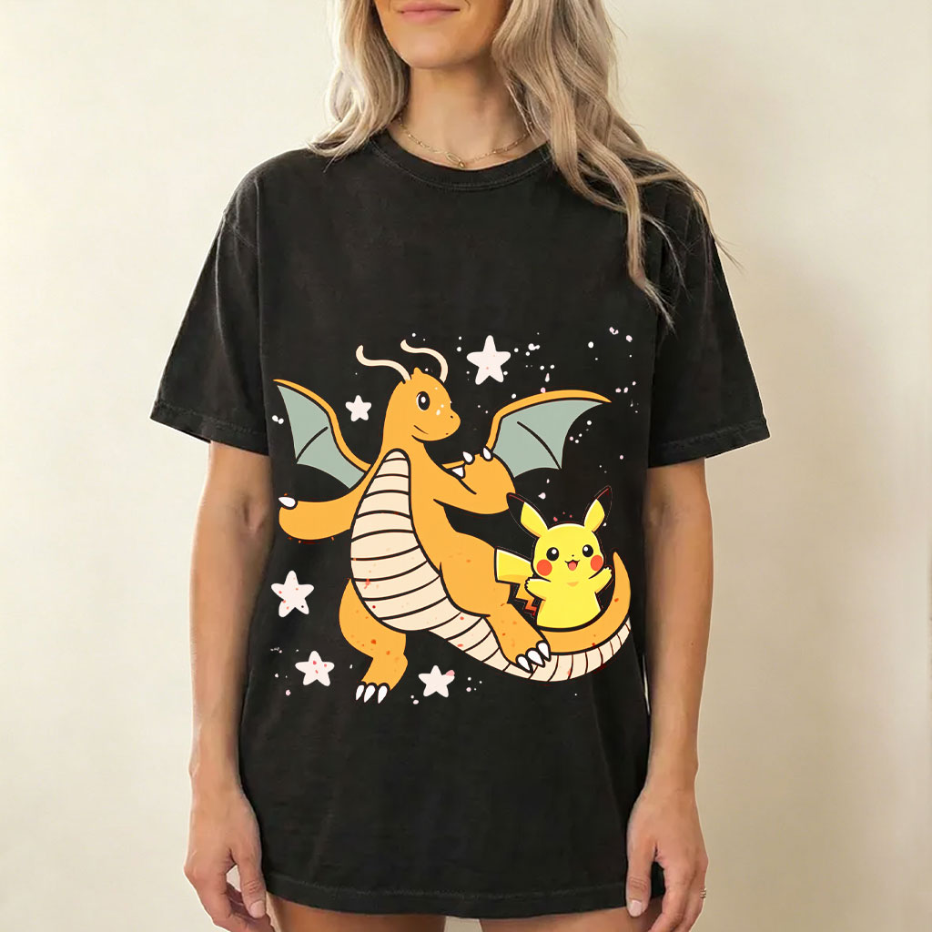 Dragonite Mom & Little Pokemon Kids Family Tee