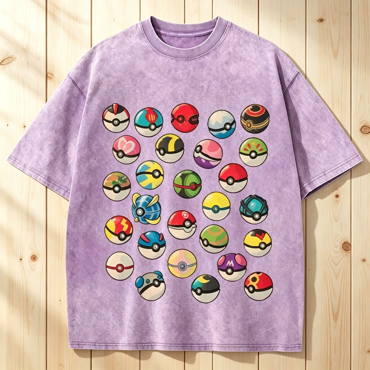 Pokeball Collection Unisex Vintage Washed Tee