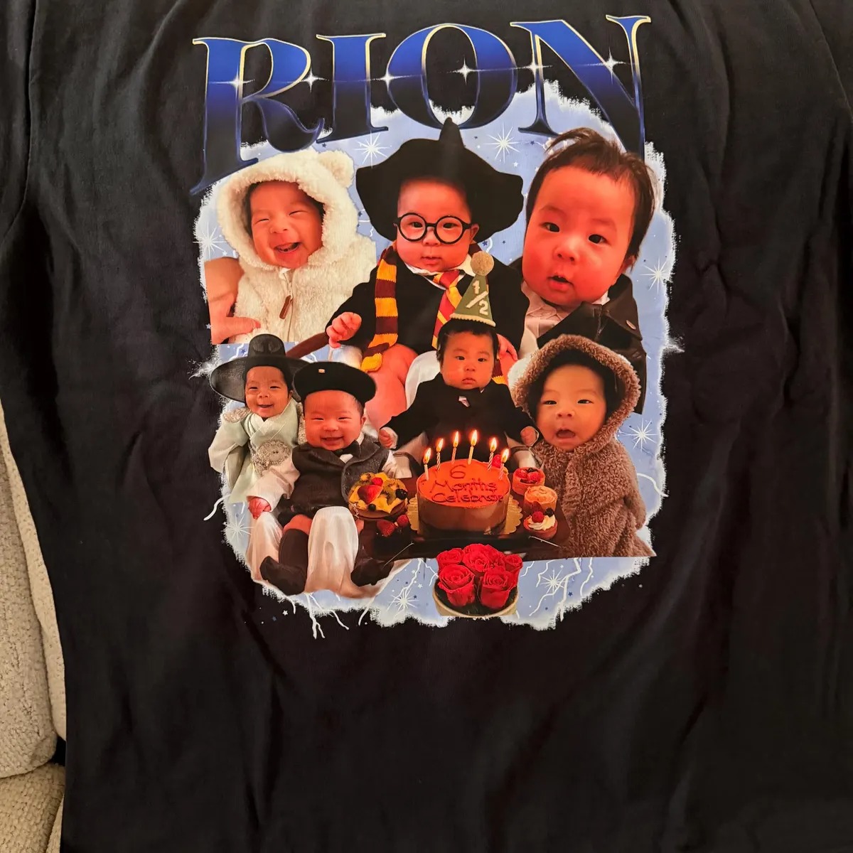 Personalized Bootleg Baby Collage Shirt Custom Kids Photo Shirt