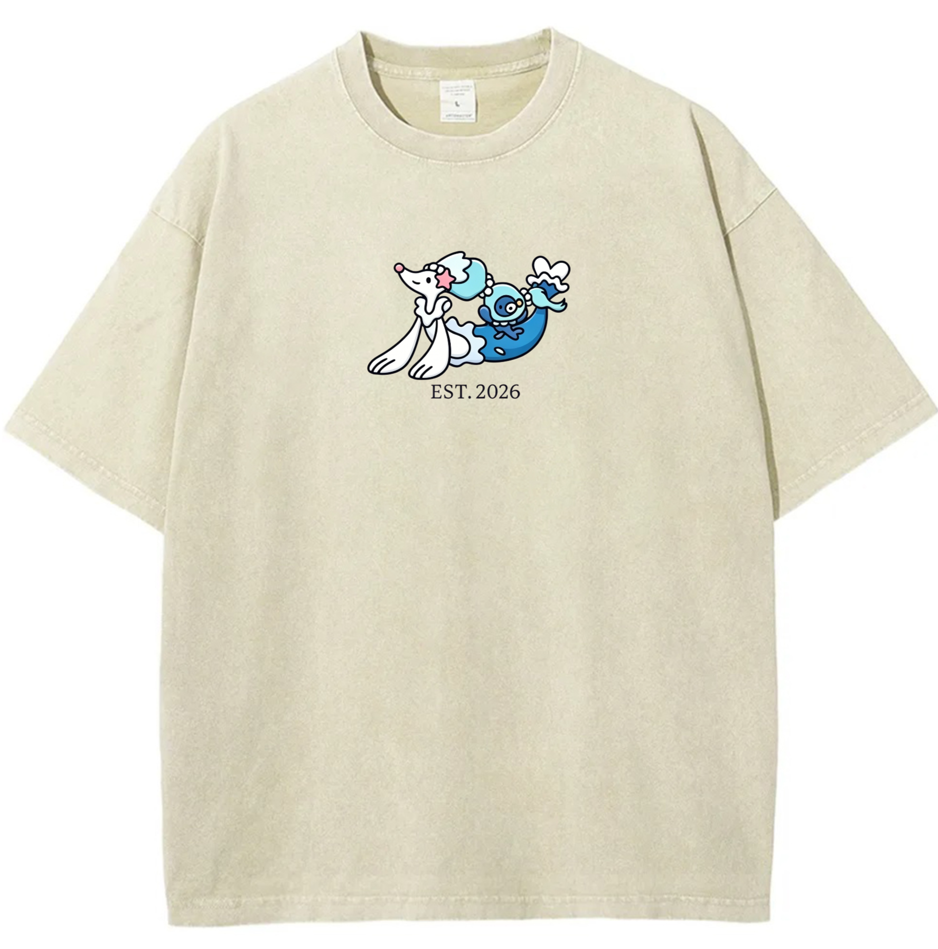 Cute Parent & Kid Primarina Vintage Washed T-Shirt