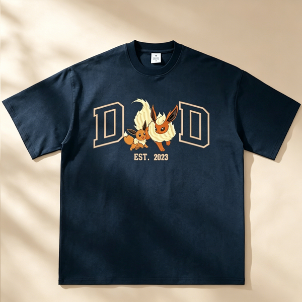 Personalized Print PokaDad Tee