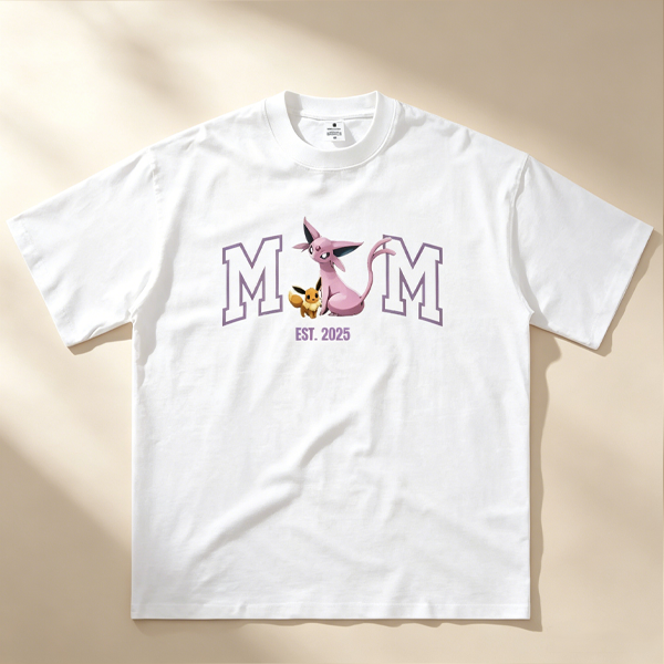 Mom PKM Personalized Print Tee for Mom