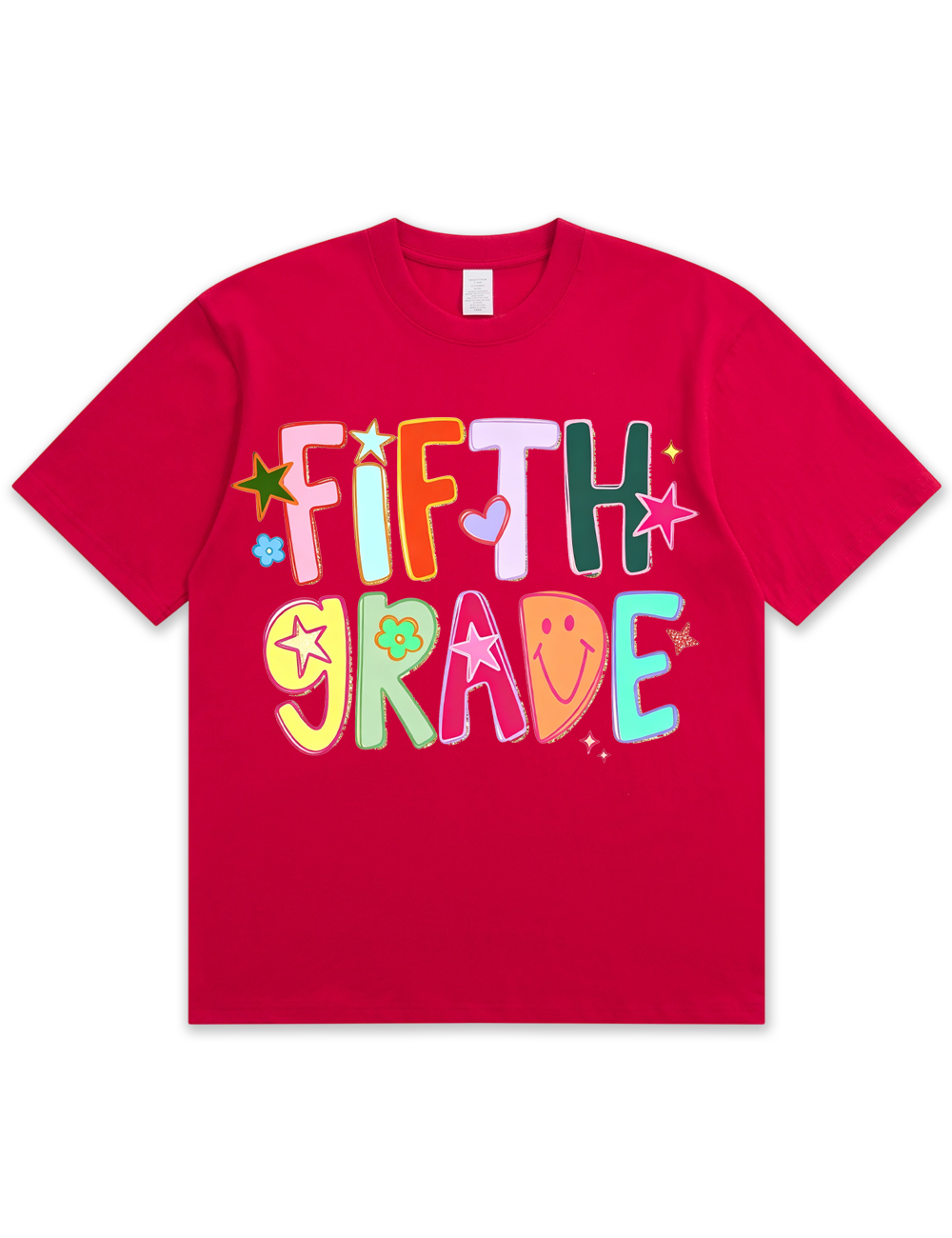 Preppy Hand Drawn Colorful Doodle Teacher Shirt
