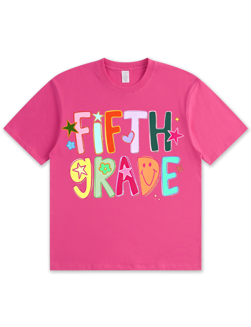 Preppy Hand Drawn Colorful Doodle Teacher Shirt