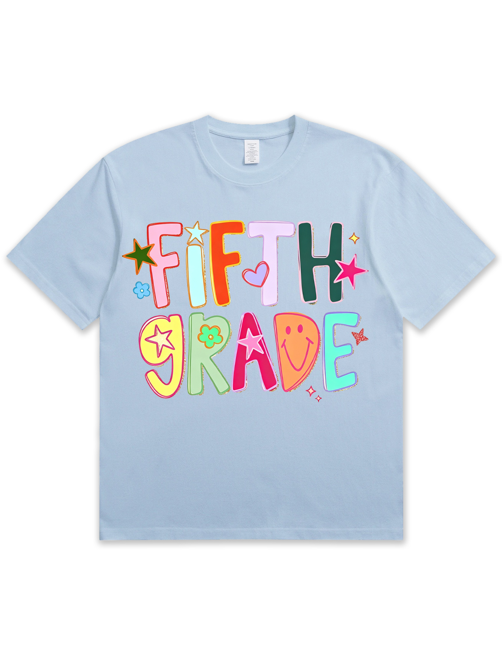 Preppy Hand Drawn Colorful Doodle Teacher Shirt