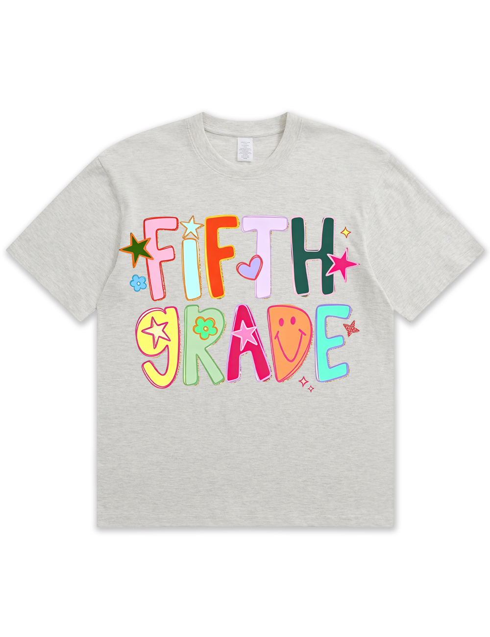 Preppy Hand Drawn Colorful Doodle Teacher Shirt