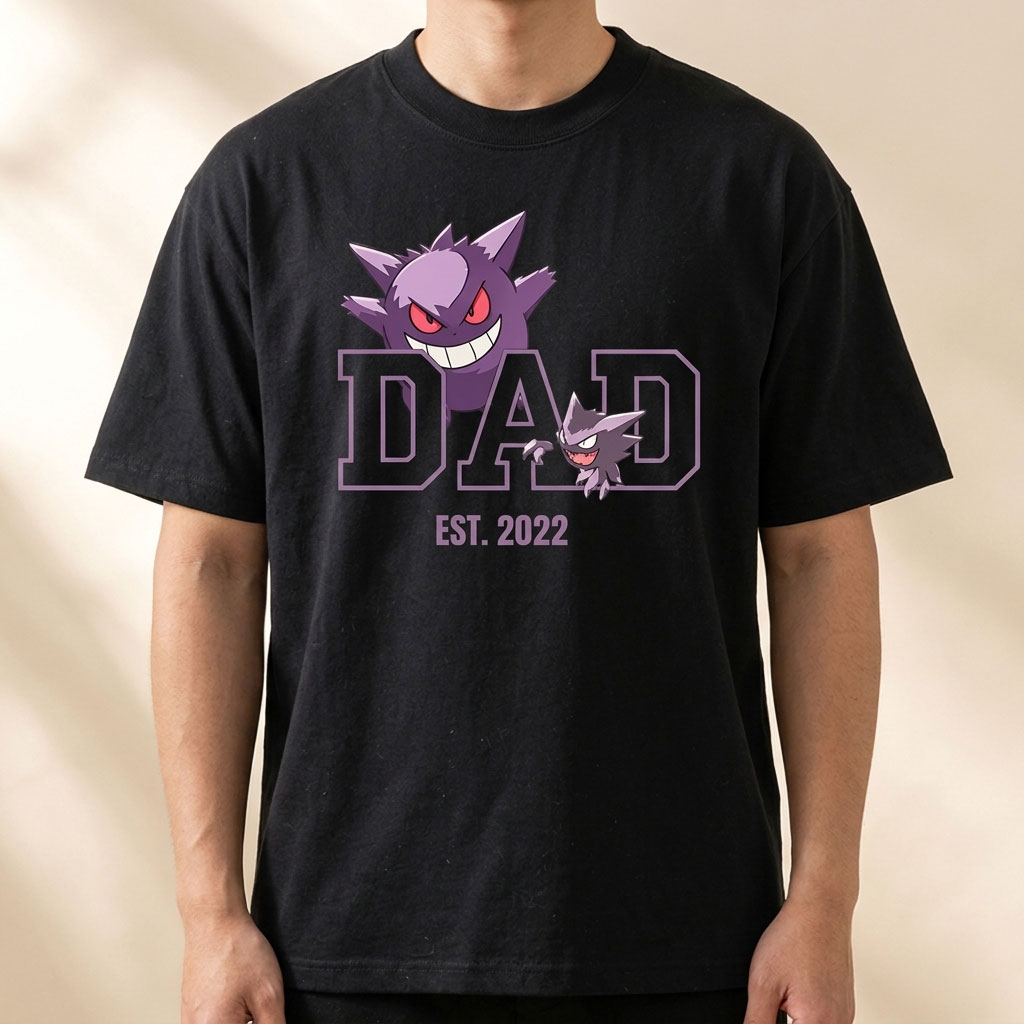 Personalized Pokemon Dad Shirt