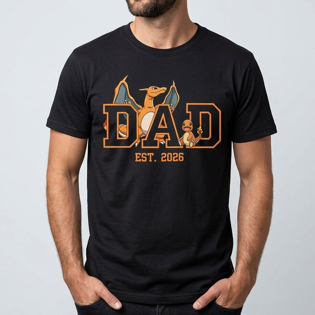 Personalized Pokemon Dad Shirt