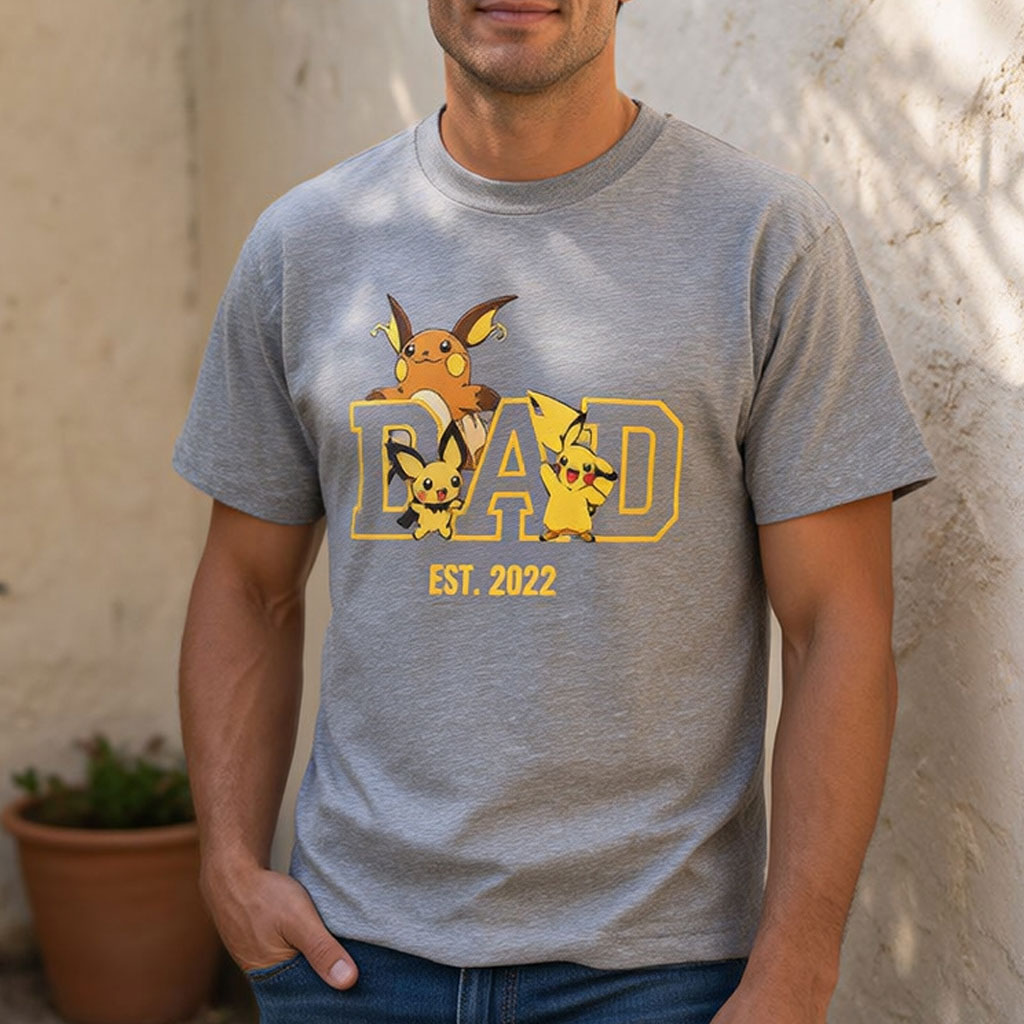 Personalized Pokemon Dad Shirt
