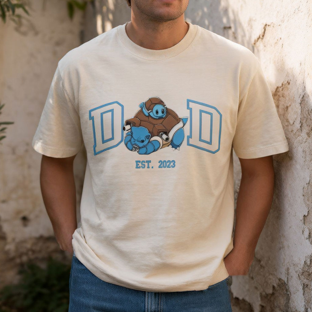 Custom PokaDad Shirt | Personalized Print Tee for Dad