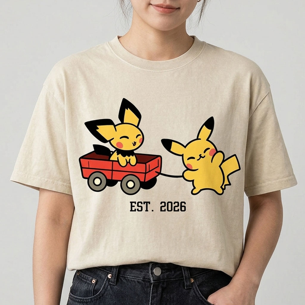 Custom EST. Year Personalized Pokémon Advanced Form DAD Vintage Washed Tee