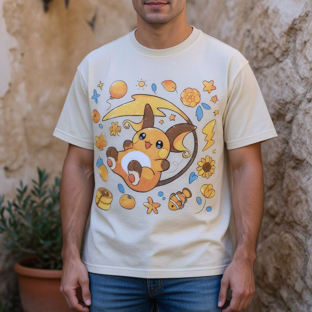 Pokémon Raichu Unisex Vintage Washed Tee