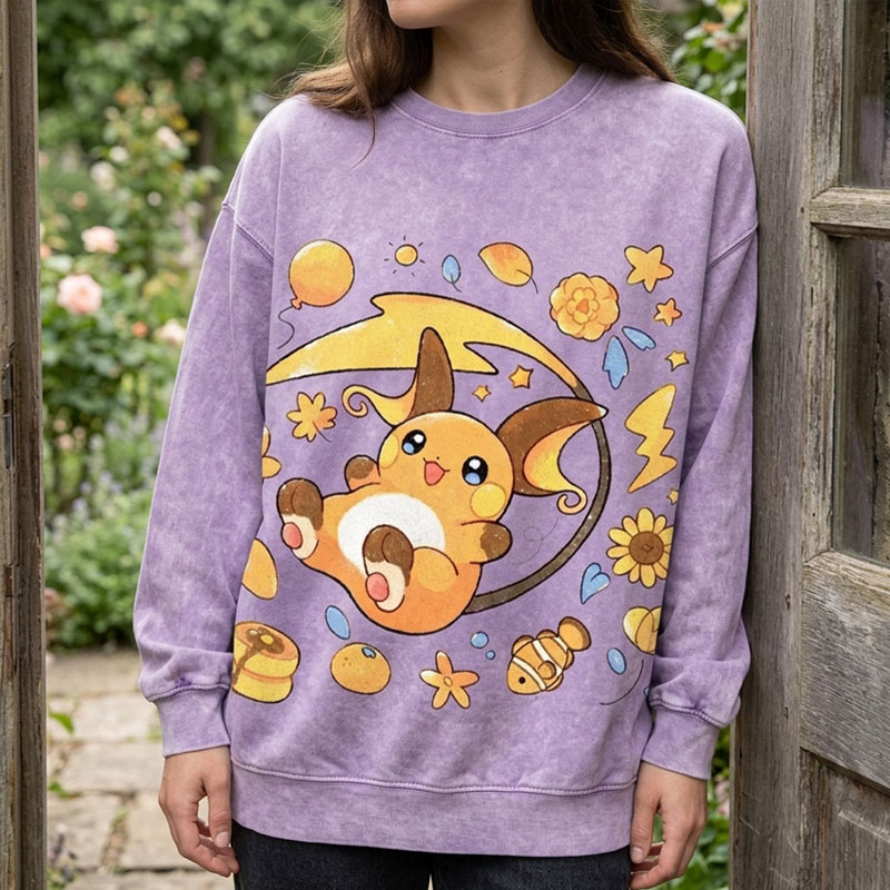 Pokémon Raichu Unisex Vintage Washed Tee