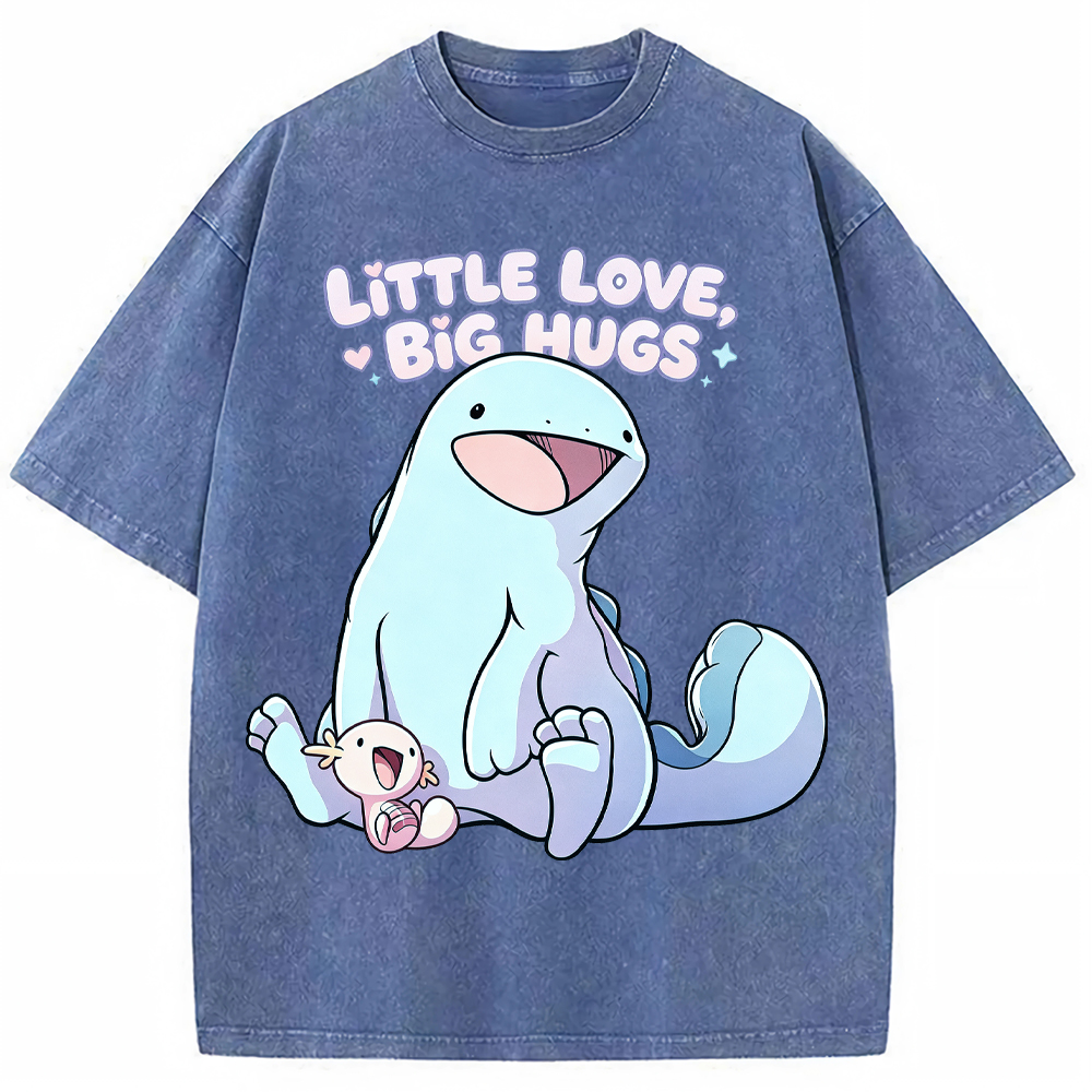 Parent & Kid Quagsire & Axolotl Wooper Vintage Washed T-Shirt