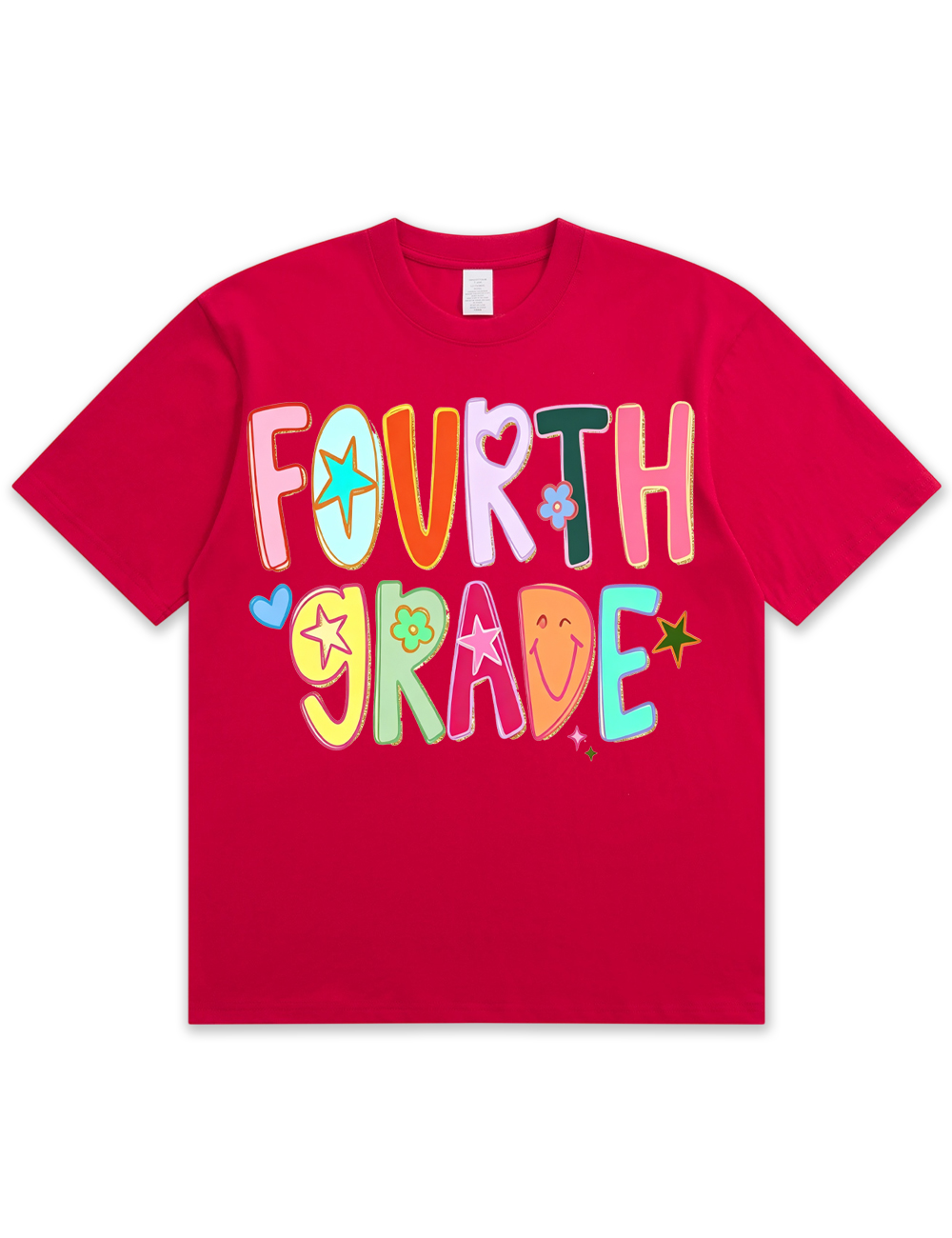 Preppy Hand Drawn Colorful Doodle Teacher Shirt