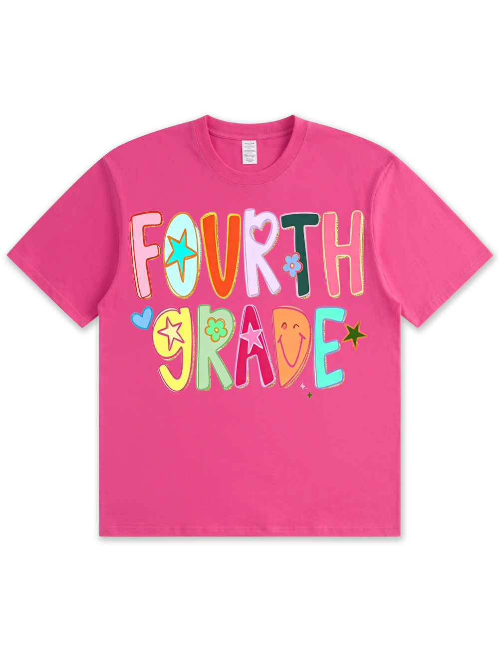 Preppy Hand Drawn Colorful Doodle Teacher Shirt