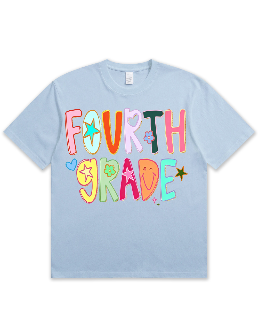 Preppy Hand Drawn Colorful Doodle Teacher Shirt