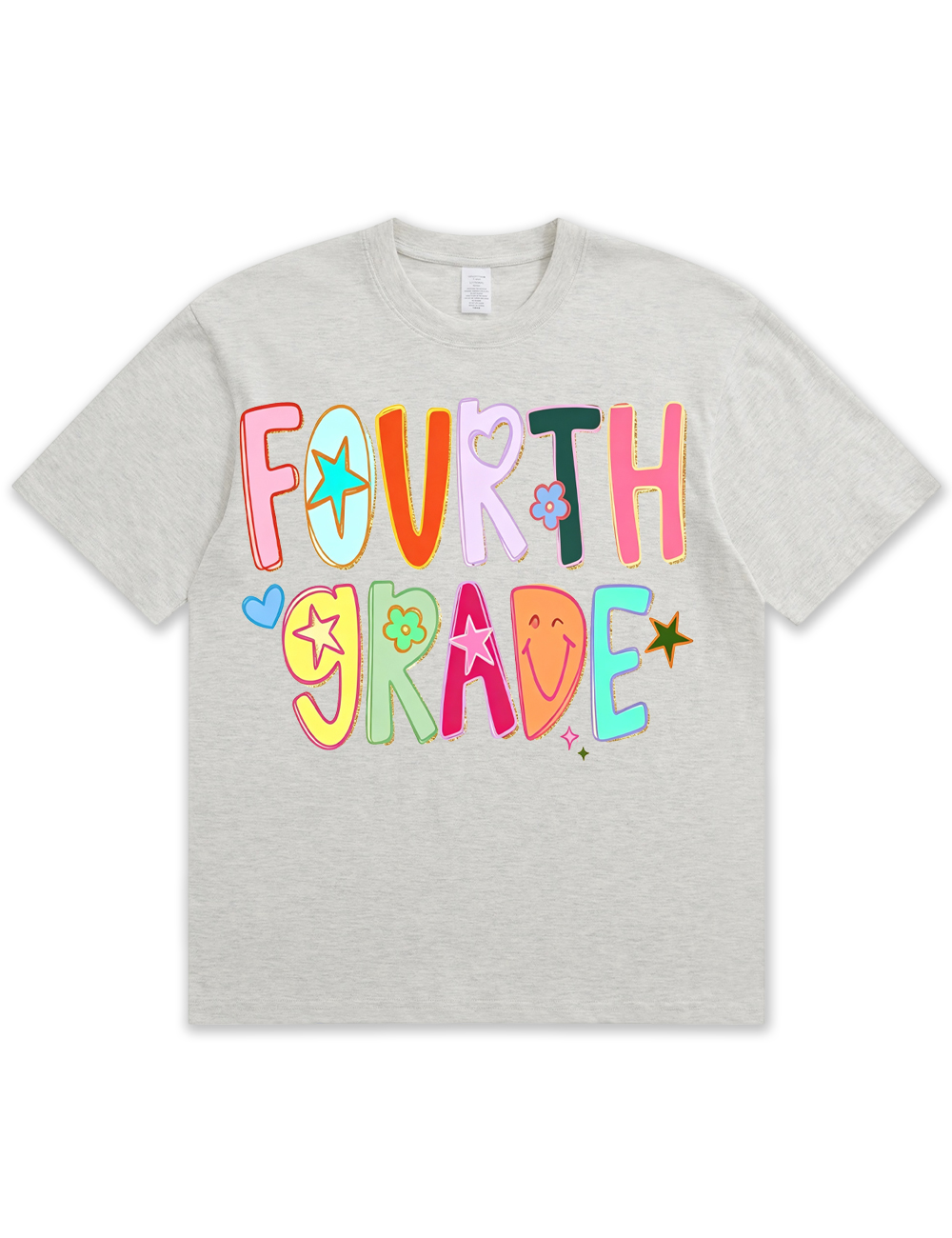 Preppy Hand Drawn Colorful Doodle Teacher Shirt