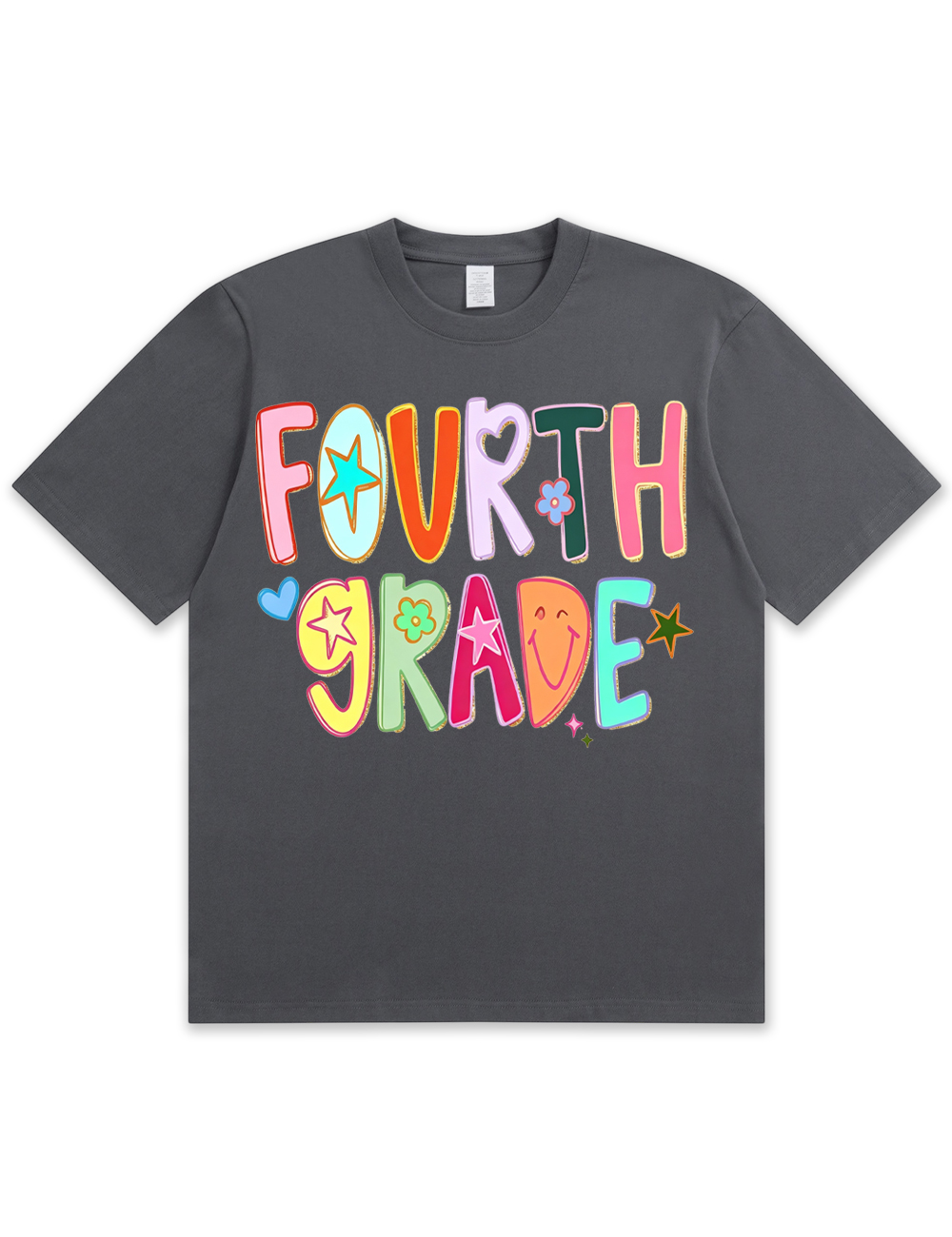 Preppy Hand Drawn Colorful Doodle Teacher Shirt
