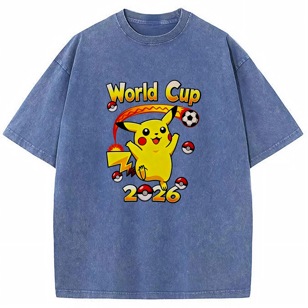 2026 World Cup Pokemon Universal Pikachu Graphic Tee