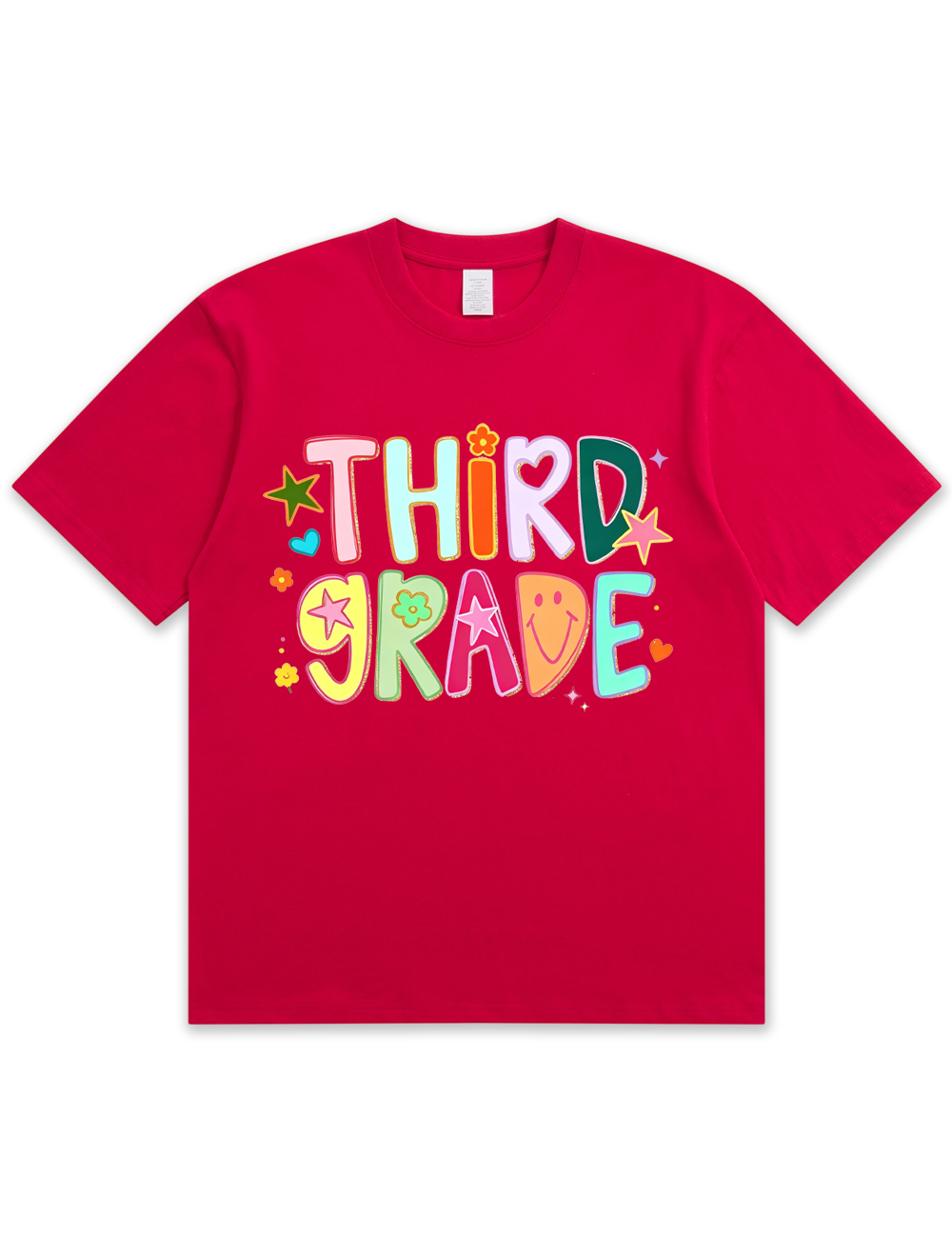 Preppy Hand Drawn Colorful Doodle Teacher Shirt
