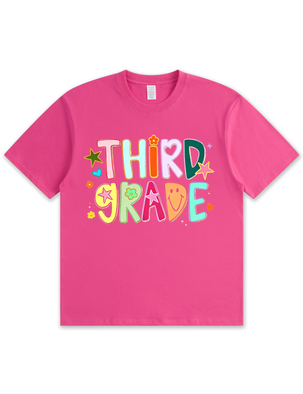 Preppy Hand Drawn Colorful Doodle Teacher Shirt