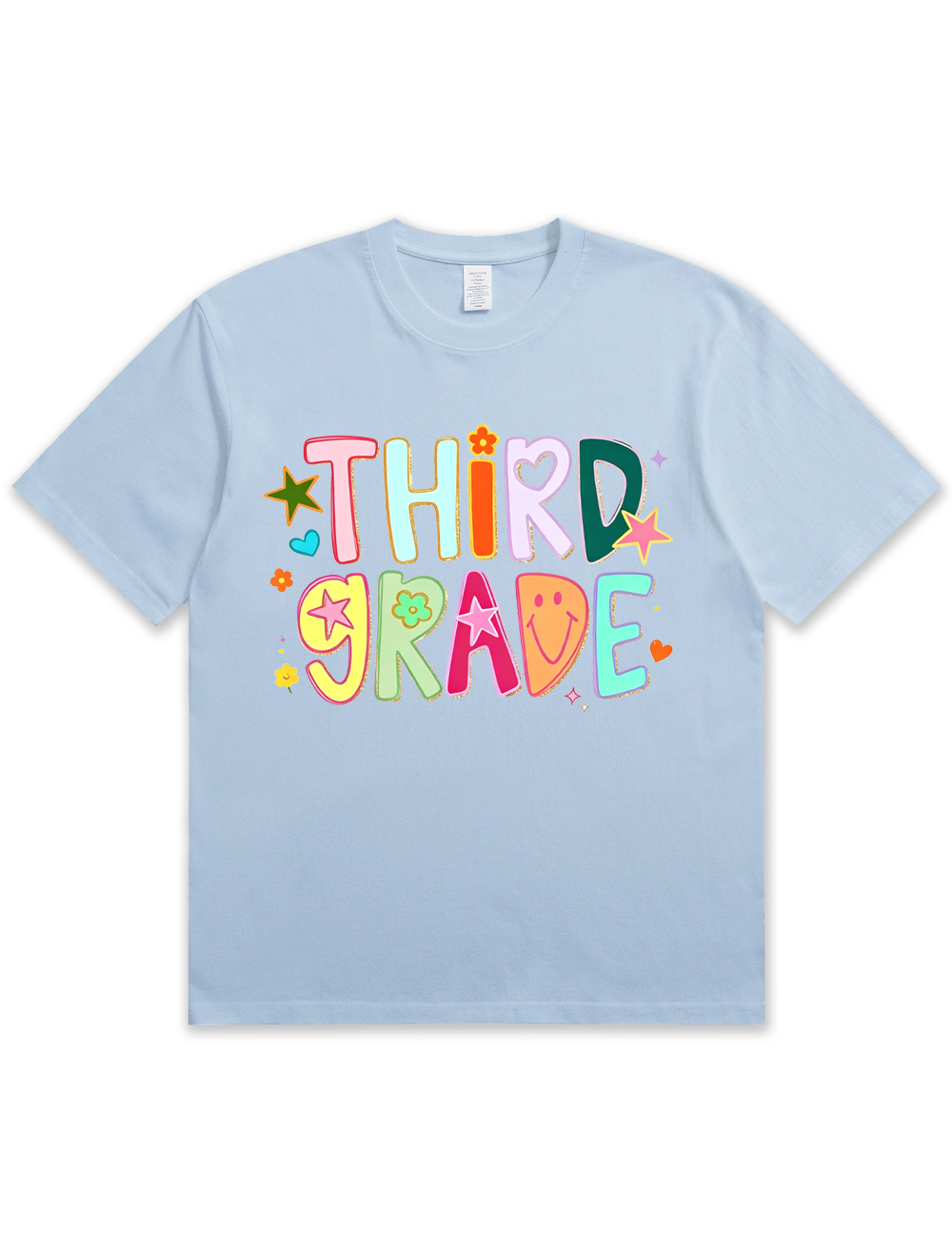 Preppy Hand Drawn Colorful Doodle Teacher Shirt