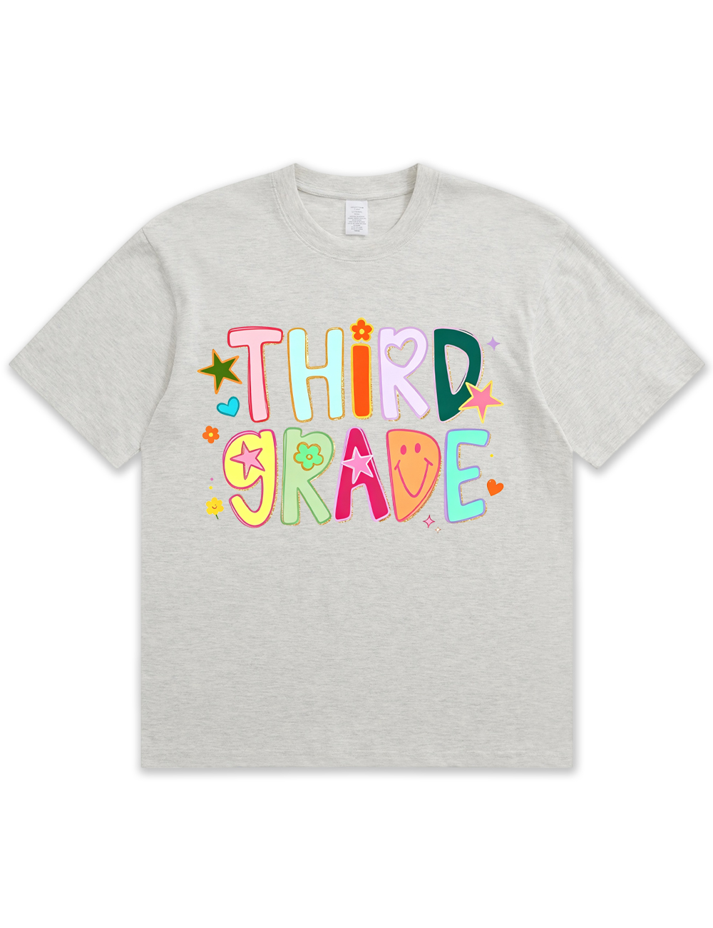 Preppy Hand Drawn Colorful Doodle Teacher Shirt