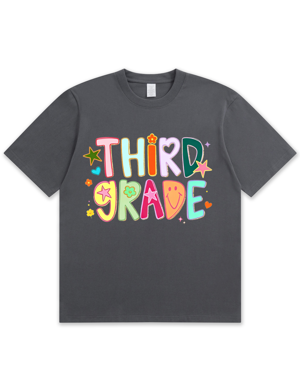 Preppy Hand Drawn Colorful Doodle Teacher Shirt