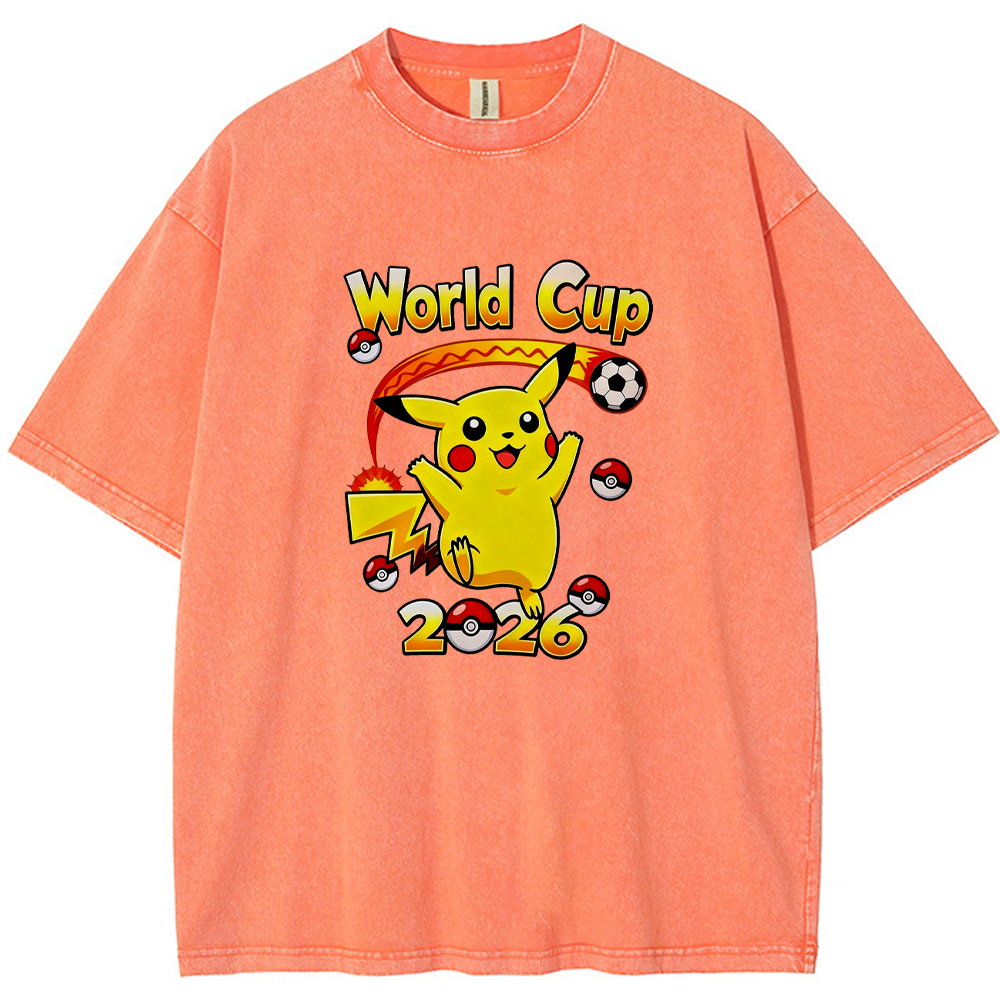 2026 World Cup Pokemon Universal Pikachu Graphic Tee