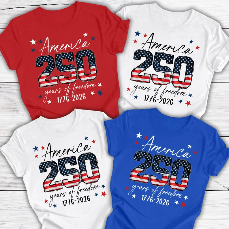 USA 250th Anniversary Shirt, 4th July Tee, USA 250th Anniversary Independence Day Shirts