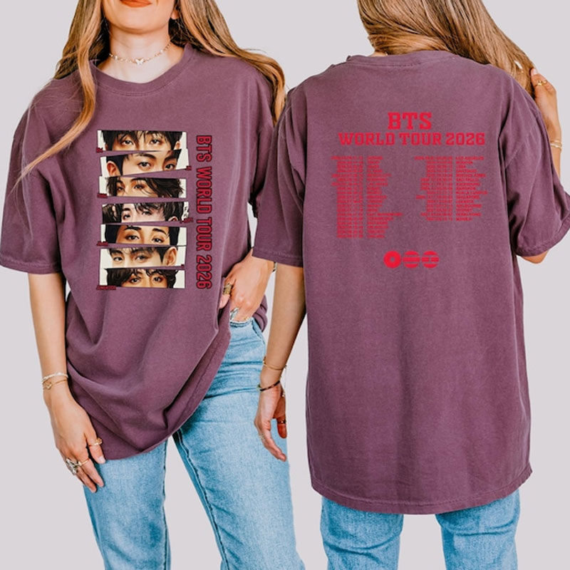BTS Arirang World Tour Shirt, Fan Inspired Concert Tee