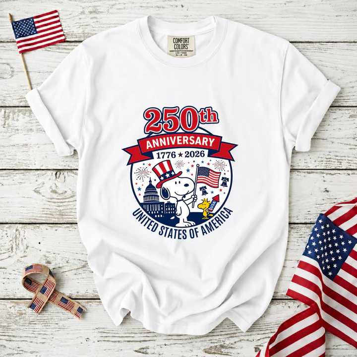 250th Anniversary United States of America Snoopy T-Shirt