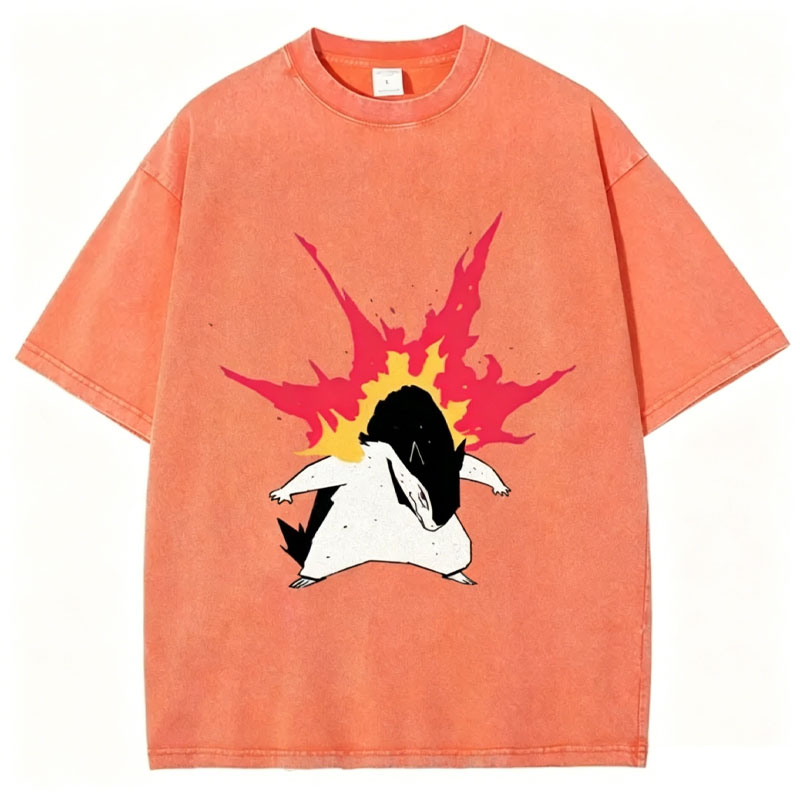Pokémon Typhlosion Unisex Vintage Washed Tee