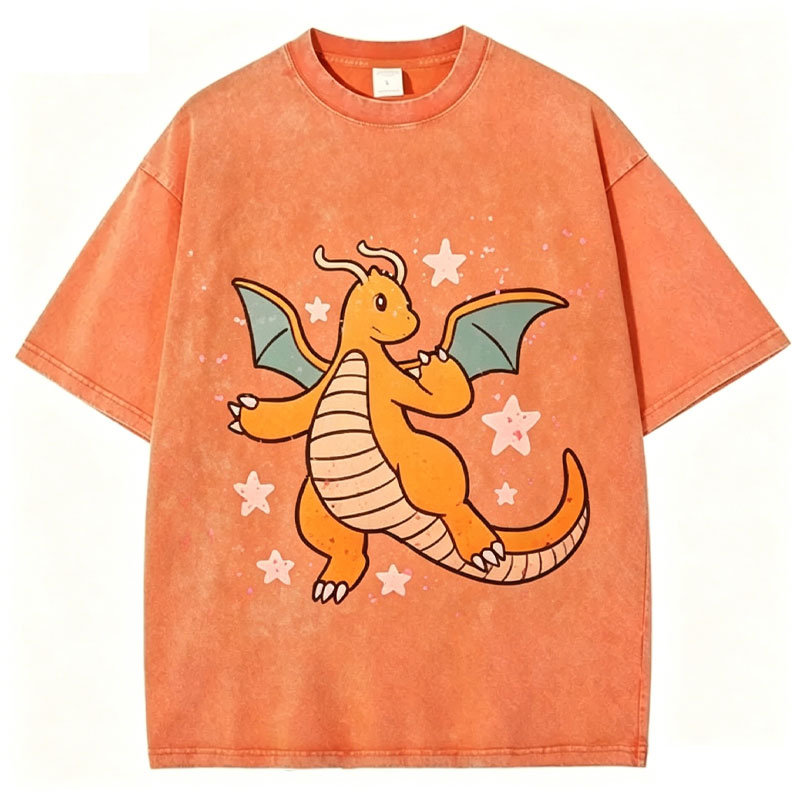 Pokémon Dragonite Unisex Vintage Washed Tee